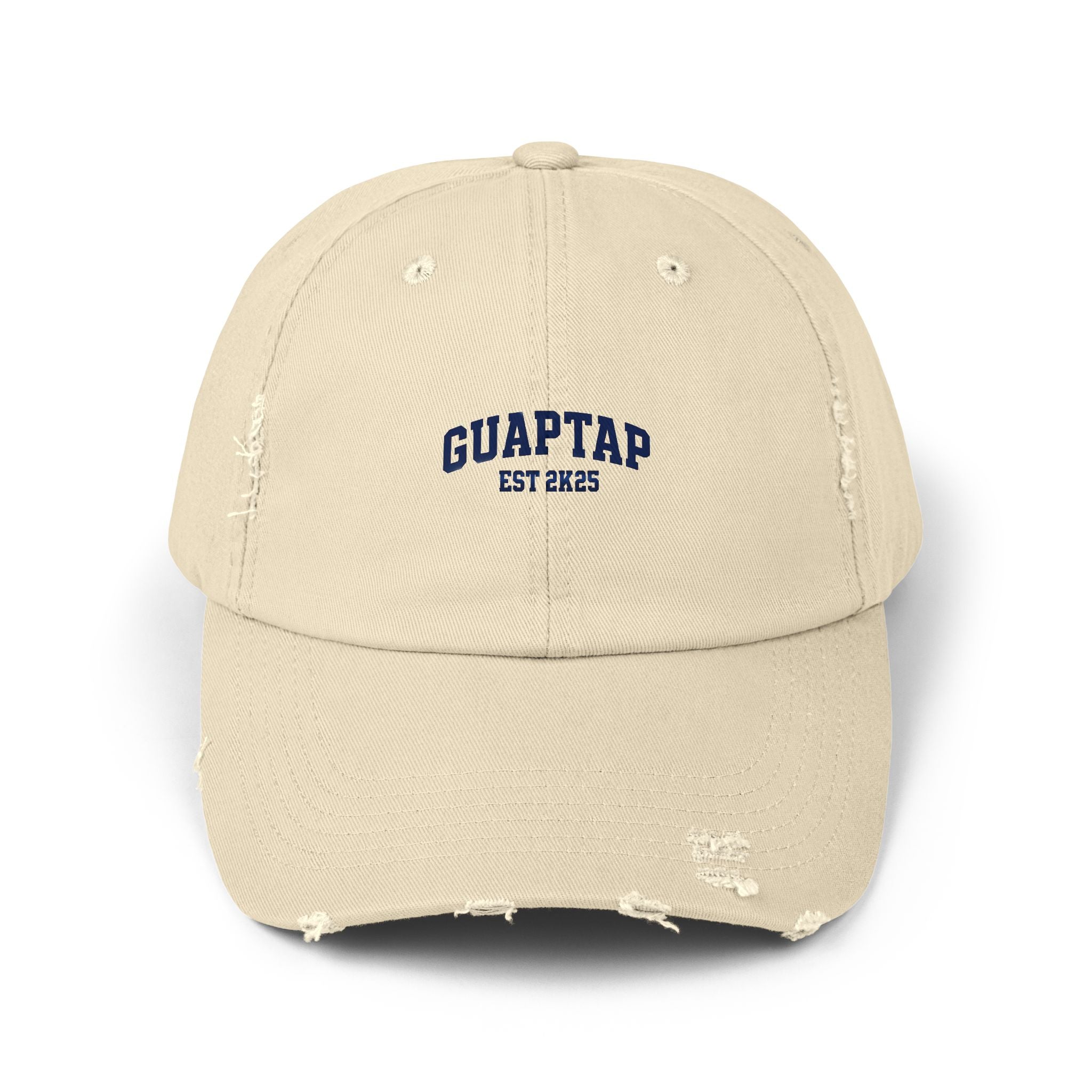 Unisex Distressed Cap with Custom Text, Casual Wear Hat, Outdoor Cap, Gift for Him or Her, Vintage Style Everyday Accessory