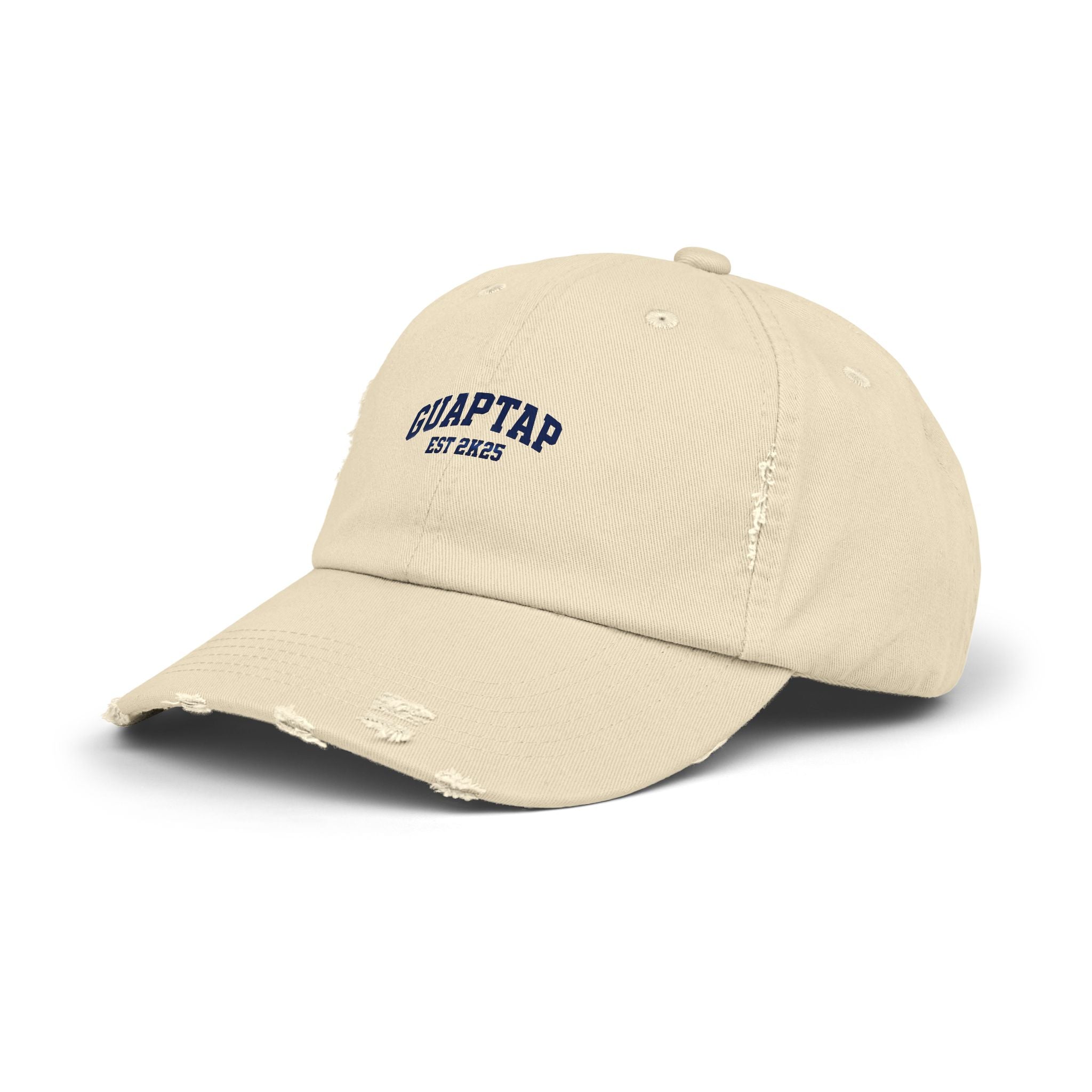 Unisex Distressed Cap with Custom Text, Casual Wear Hat, Outdoor Cap, Gift for Him or Her, Vintage Style Everyday Accessory